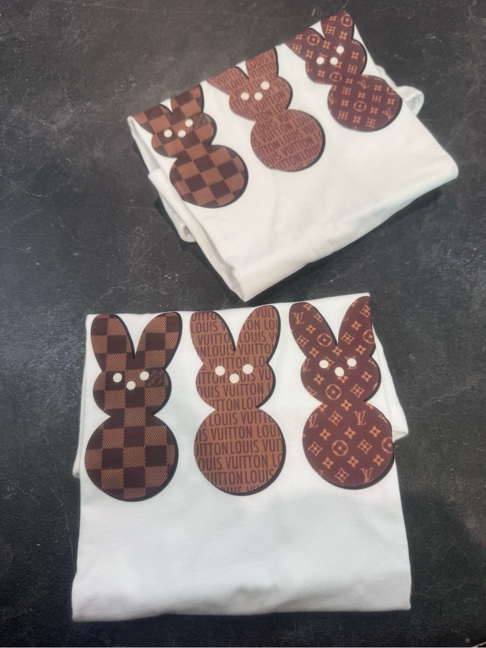 Boujee Easter Designer Bunny tee 2-3T